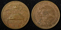 Mexico ESTADOS UNIDOS MEXICANOS Bronze 1974 Mo  20 Centavos KM# 441 (27 523)