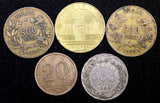 BRAZIL LOT OF 5 COINS 1924-1940 300 Reis,500 Reis, 20 Centavos  (24 812)