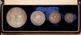 BRAZIL Silver 1900 400 Year Annivers. Discovery 4 Coins Set Rare w/Case AR-0.917