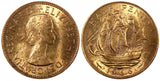GREAT BRITAIN Elizabeth II 1966 1/2 Penny UNC KM# 896 RANDOM PICK (1 Coin)