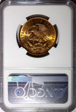 MEXICO Bronze 1960 Mo 20 Centavos NGC MS66 RD NICE FULL RED BU KM# 440 (005)