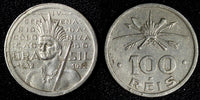 Brazil Copper-Nickel 1932 100 Reis 400th Anniversary of Colonization KM# 527 (8)