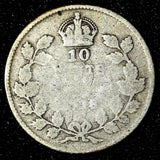 Canada George V  Silver 1918 10 Cents KM# 23 (28 122)