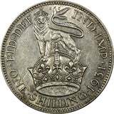 GREAT BRITAIN George V Silver 1931 1 Shilling aUNC KM# 833  (24 706)