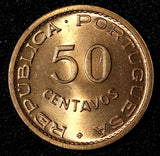 TIMOR PORTUGUESE COLONY Bronze 1970 50 Centavos UNC KM# 18 RANDOM PICK 1 Coin(6)