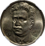 BRAZIL Oswaldo Cruz Copper-Nickel 1937 400 Reis NGC MS64 KM# 539 (031)