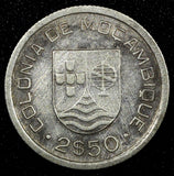 Mozambique Portugal Silver 1935 2 1/2 Escudos 1 Year Type KM# 61 (26 675)