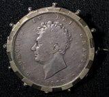 Great Britain George IV 1826 1/2 Crown KM# 695 Medal,Pin,Brooch Silver 17.90g.