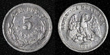 MEXICO Silver 1894 Cn M 5 Centavos Mintage-24,000 Culiacan KM# 398.2 (28 432)
