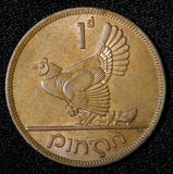 Ireland Republic Bronze 1966 1 Penny hen with chicks  KM# 11 (29 000)