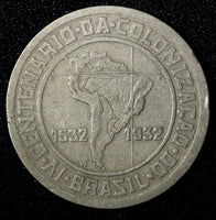 Brazil Copper-Nickel 1932 400 Reis 400th Anniversary of Colonization KM# 529(76)