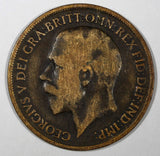 Great Britain George V 1918 H 1 Penny Ralph Heaton & Sons Birmingham KM#810 (82)