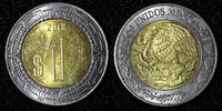 Mexico ESTADOS UNIDOS MEXICANOS Bimetallic 2015 1 Peso KM# 603 (27 997)