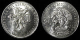 MEXICO Silver 1968 Mo  25 Pesos Olympic Games Rings  22.5 g GEM BU KM#479.1 (99)