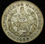 GUATEMALA Silver 1926  1/4 Quetzal Royal British Mint KM# 243.1 (24 559)