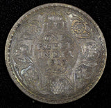 India-British George V Silver 1913  Rupee Bombay Mint Toned KM# 524 (27 361)