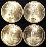 Gibraltar Elizabeth II Bronze 1988 2 Pence BU KM# 21 RANDOM PICK (1 Coin) (728)