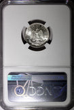 MEXICO Silver 1939 M 20 Centavos Radiant Liberty cap NGC UNC DETAILS KM# 438 (9)