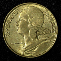 FRANCE Aluminum-Bronze 1963 10 Centimes UNC KM# 929 (27 673)