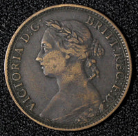 Great Britain Victoria Bronze 1891 Farthing KM# 753  (28 312)