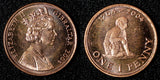 Gibraltar Elizabeth II 2004 1 Penny British Occupation BU KM#1046 RANDOM PICK