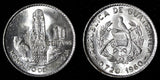 GUATEMALA Silver 1960 10 Centavos 1st Year Type ch.UNC Toned KM# 262 (27 826)