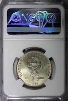 HUNGARY 1988 BP 50 Forint World Wildlife Found. NGC MS68 TOP GRADED KM# 663 (9)
