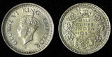 India-British George VI Silver 1943 (B) 1/2 Rupee Bombay UNC Toned KM# 552 (825)