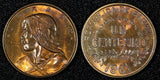 PANAMA Bronze 1961 1 Centesimo 1st Year Type Mexico City Mint UNC KM# 22 ( 402)