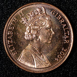 Gibraltar Elizabeth II 2004 1 Penny British Occupation BU KM#1046 RANDOM PICK