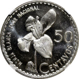 GUATEMALA Silver 1963 50 Centavos NGC MS66 + "PLUS" GEM BU KM# 264 (15)