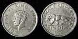 India-British George VI Nickel 1947 1/2 Rupee Bombay Mint KM# 553 (27 686)