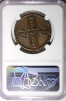 Russia Catherine I Copper 1727 KD 5 Kopecks Moscow Mint NGC VF25  KM# 179 (17)