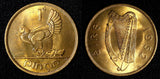 Ireland Republic Bronze 1952 1 Penny Hen with chicks UNC RED KM# 11 (27 725)