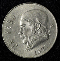 Mexico ESTADOS UNIDOS MEXICANOS 1971 Peso José Morelos KM# 460 (27 996)
