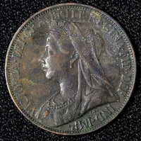 Great Britain Victoria Bronze 1897 Farthing KM# 788.2  (28 311)