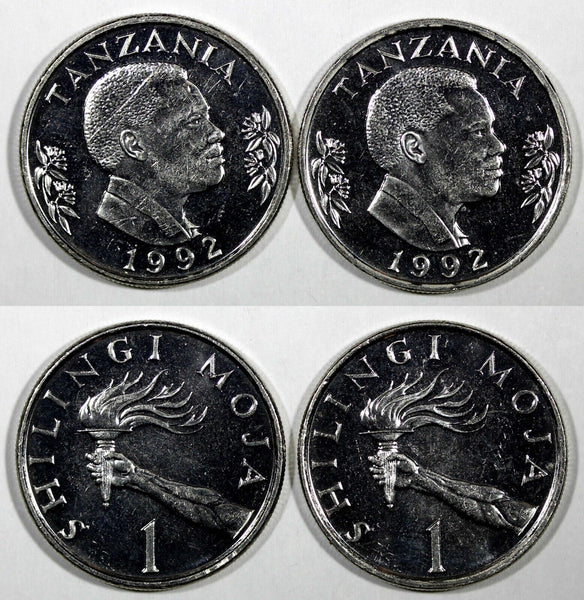 Tanzania President Mwinyi 1992 1 Shilingi UNC KM# 22 RANDOM PICK (1 COIN ) (30)