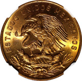 MEXICO Bronze 1960 Mo 20 Centavos NGC MS66 RD NICE FULL RED BU KM# 440 (005)