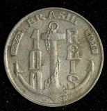 BRAZIL Copper-Nickel 1938 100 Reis Admiral Marques Tamandare KM# 536 (27 606)