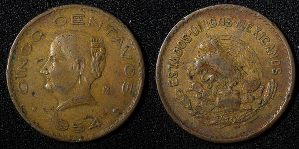 Mexico Bronze 1954 5 Centavos KM# 424  (27 436)