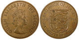 JERSEY Elizabeth II Bronze 1966  1/12 Shilling Battle of Hasting KM# 26 (25 021)