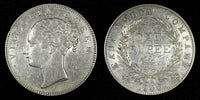 India-British Victoria Silver 1840 (C) Rupee Calcutta mint KM# 457.1 (27 363)