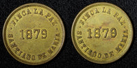 EL SALVADOR. 1879 Finca La Paz. Brass Token 29mm Rulau-Usu 40 (28 053)
