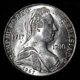 Austria Maria Theresia Silver 1967 25 Schilling UNC KM# 2901 (28 604)