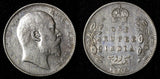 India-British Edward VII Silver 1906 Rupee Silver (.917) XF KM# 508 (27 565)