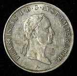 Austria Francis I Silver 1831 A 20 Kreuzer Vienna High Grade KM# 2147 (28 966)
