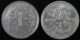 FINLAND Iron 1951 H 1 Markka  Soft Struck KM# 30b (27 184)