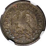 Mexico Silver 1846 MO MF  1/2 Real NGC MS63 Toned SCARCE KM# 370.9 (45)