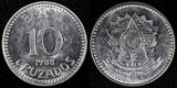 BRAZIL Stainless steel 1988 10 Cruzados UNC/BU KM# 607  (25 008)