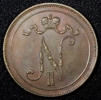 Finland Nicholas II Copper 1916 10 Pennia KM# 14 RANDOM PICK (1 COIN) (27 146)